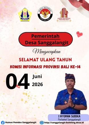 SELAMAT ULANG TAHUN KI BALI KE-14
